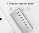 USB-хаб Blueendless H701U3 USB 3.0 7 портів з блоком живлення hub концентратор - зображення 3
