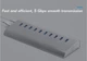 USB-хаб Blueendless H101U3 10 портів USB 3.0 з блоком живлення hub концентратор - зображення 5