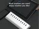 USB-хаб Blueendless H101U3 10 портів USB 3.0 з блоком живлення hub концентратор - зображення 9