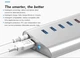 USB-хаб Blueendless H4013U3 USB 3.0 7 портів з блоком живлення hub концентратор - зображення 8