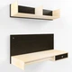 Стіл комп'ютерний навісний з ЛДСП Comfy Home AirTable R1 Kit Zeus венге/дуб молочний - зображення 1