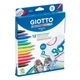 Набор фломастеров Giotto Decor Textile для декорирования текстиля, 12 цветов (8000825495106) - изображение 1