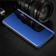 Чехол Mirror для Samsung Galaxy A50 2019 / A505 книжка зеркальный Clear View Blue - изображение 2