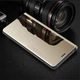 Чехол Mirror для Samsung Galaxy A50 2019 / A505 книжка зеркальный Clear View Gold - изображение 2