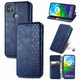 Чохол Deexe Rhombus Wallet для Motorola Moto G9 Power - Blue - зображення 1