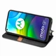 Чехол Deexe Rhombus Wallet для Motorola Moto G9 Power - Black - изображение 6