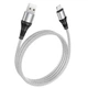 Кабель зарядки Hoco X50 (2.4A) (1M) та синхронізації для Apple Lightning to USB для iOS пристроїв iPhone Білий - изображение 1