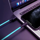 Кабель USB HOCO X21 Plus Fluorescent silicone Lightning (2.4 A) (1M) Синій - зображення 3