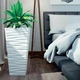 Горшок для цветов Form-Plastic Sahara Slim Квадро-40 белый со вставкой (3970-011) - изображение 2