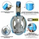 Маска для сноркелинга TheNice F2 EasyBreath-III на все лицо для дайвинга L / XL Белый (SUN2937) - изображение 8