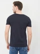 Футболка хлопковая длинная мужская Armani Exchange 10598.4 S Темно-синяя - изображение 2