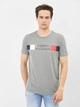 Футболка хлопковая длинная мужская Tommy Hilfiger 10606.3 S Серая - изображение 1