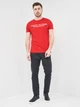 Футболка хлопковая длинная мужская Tommy Hilfiger 10637.3 S Красная - изображение 3