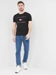 Футболка хлопковая длинная мужская Tommy Hilfiger 10641.1 S Черная - изображение 3