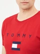 Футболка хлопковая длинная мужская Tommy Hilfiger 10641.3 XL Красная - изображение 4