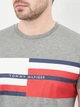 Футболка хлопковая длинная мужская Tommy Hilfiger 10645.3 S Серая - изображение 4