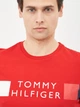 Футболка хлопковая длинная мужская Tommy Hilfiger 10606.5 M Красная - изображение 4