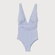 Купальник H&M 40 Біло-блакитний 8117779bw_Бело-блакитний - зображення 1