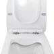 Унітаз підвісний Qtap Crow безобідковий з сідінням Slim Soft-close QT05335170W - изображение 5