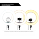 Кольцевая LED лампа селфи подсветка набор блогера Ring Light AL-360 36см 220V с 1 креплением для телефона + пульт - изображение 7