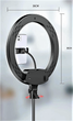 Кольцевая LED лампа селфи подсветка набор блогера Ring Light AL-360 36см 220V с 1 креплением для телефона + пульт - изображение 8