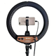 Кольцевая LED лампа селфи подсветка набор блогера Ring Light ZB R14 - 35см 220V с 3 креплениями для телефона+ пульт + чехол - изображение 10