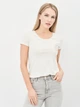 Футболка женская Tommy Hilfiger 10620.2 S Бежевая - изображение 1