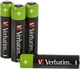 Акумулятор Verbatim Premium Rechargeable AAA Premium HR03 1.2V 950 mAh 4 шт (49514) - зображення 3
