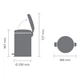 Бак для мусора Brabantia 111846 Pedal Bin New Icon 20 л - изображение 6