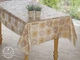 Клеенка кухонная Lace Ажур 1.32 м бежево-коричневая пог. м. (075-Е) - изображение 1