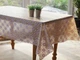 Клейонка кухонна Lace Ажур 1.32 м бежево-рожевий пог. м. (073-C) - зображення 1