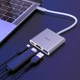 USB-хаб HOCO HB14 Easy use Type-C adapter(Type-C to USB3.0+HDMI+PD) Silver - изображение 8