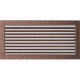 Вентиляційна решітка Kratki мідна з жалюзями 22x45 - зображення 1