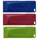 USB флеш накопитель Verbatim 3x16GB Slider Red/Blue/Green USB 2.0 (49326) - изображение 3