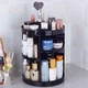 Обертовий органайзер - ящик Makeup Box 360° для зберігання косметики Настільний Organizer на 12 відділень для аксесуарів і макіяжу - Бокс (Чорний) - зображення 3