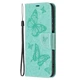 Чехол-книжка с рисунком UniCase Butterfly Pattern для Xiaomi Redmi Note 10 / Note 10s / Poco M5s - Cyan - изображение 2