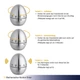 Кухонний Таймер механічний TFA "металеве Яйце" Silver d=61мм, h=76мм - зображення 2
