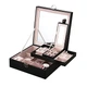 Шкатулка для прикрас Lombardi 25.5 х 25.5 х 9 см (JSB/01130/03/black) чорна - зображення 2