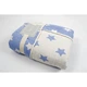 Сучасний плед микроплюш Star Patchwork throw Barine 130х170 см (pbe0030773) Блакитний - зображення 1
