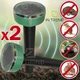 Відлякувач гризунів Ультразвуковий Solar Rodent Repeller Темно-зелений від кротів акумуляторний змій на сонячних батареях - зображення 1
