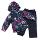 Демисезонный комплект на флисе NANO S17M256-Flower_DkNavy темно-синий 74 - 82 см (S17M256-Flower_DkNavy-12m) - изображение 1
