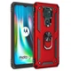Чехол Shield для Motorola Moto E7 Plus бампер противоударный с подставкой Red - изображение 3