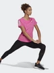 Спортивная футболка для фитнеса женская Adidas Own The Run Tee GJ9986 M Screaming Pink (4064045224612) - изображение 3