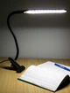Светодиодная яркая настольная лампа USB 24 LED на прищепке XSD 206 Черная (TO1709) - изображение 1