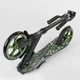 Самокат Best Scooter 70875 складной, амортизатор, подножка, Черный Refurbished - изображение 5