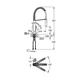 Кран на кухню одноручный с пружиной GROHE Eurocube хром латунь 31395000 - изображение 2