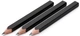 Набір з трьох графітових олівців Moleskine 3 Black Wood Pencils Set - изображение 1