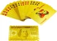 Набір подарунковий Duke 999.9 Gold Playing Cards на 1 колоду 100% пластик, сорочка "100 Dollars" 54 аркуша, золото/червоний лак (11х8х4 см) (DN32376) - зображення 1