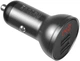 Ładowarka samochodowa Baseus Digital Display Dual USB 4.8A Car Charger 24W szara (CCBX-0G) - obraz 1