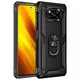Ударопрочный чехол Serge Ring for Magnet для Xiaomi Poco X3 NFC / Poco X3 Pro Черный Без бренда - изображение 1